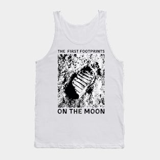 The first footprints on the Moon white vintage Classic T-Shirt Tank Top